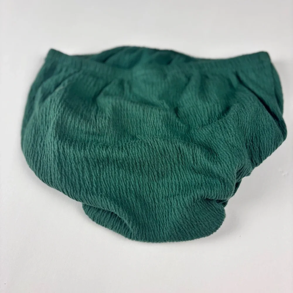 Carter's Green Crinkle Cotton Tank Top‎ & Bloomers Set Toddler 24 Months